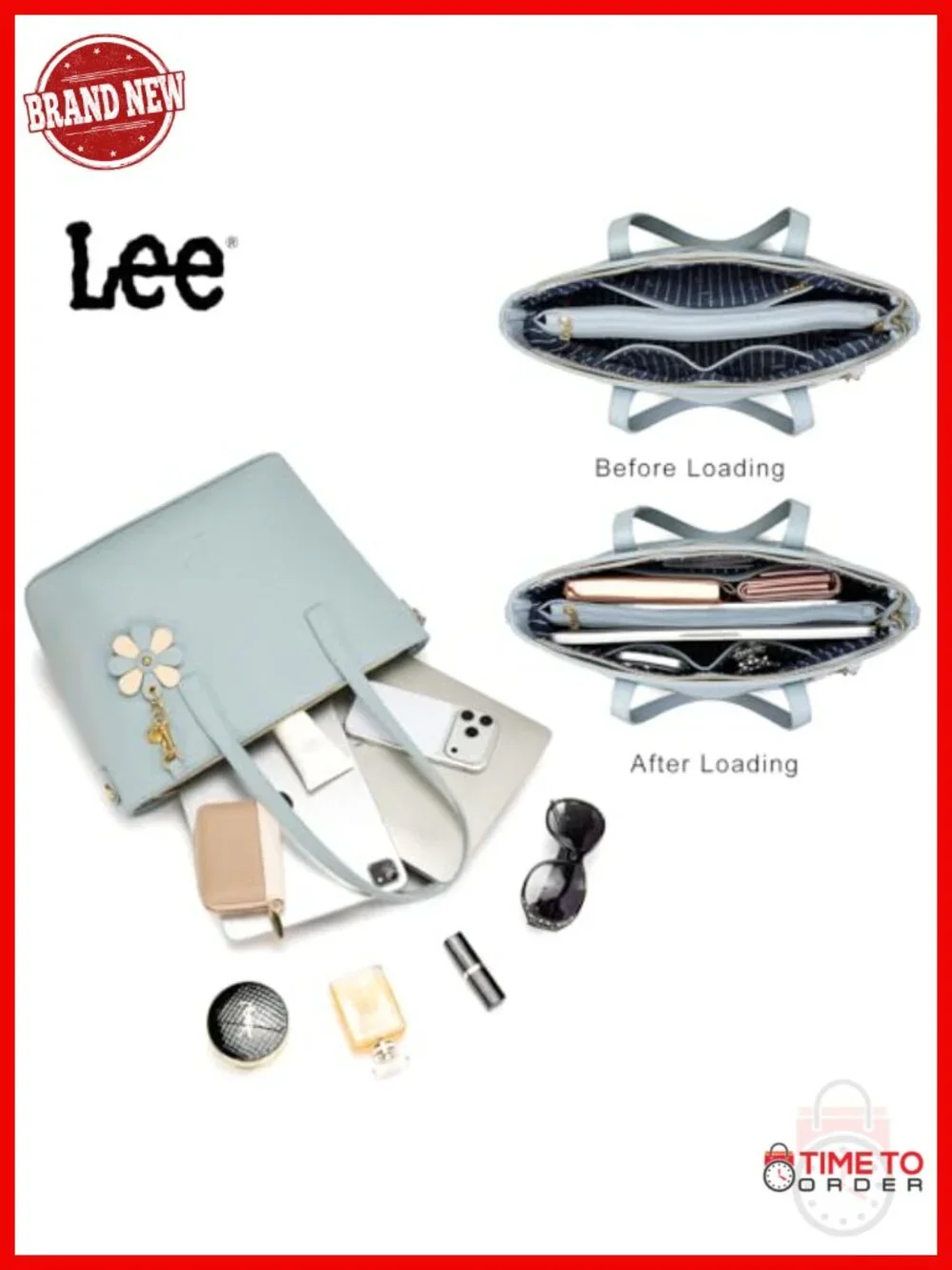 Large Tote Bag Fits 12